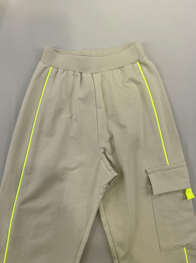 Спортивный костюм для девочки Mevis оливковый 3725-01 - цена