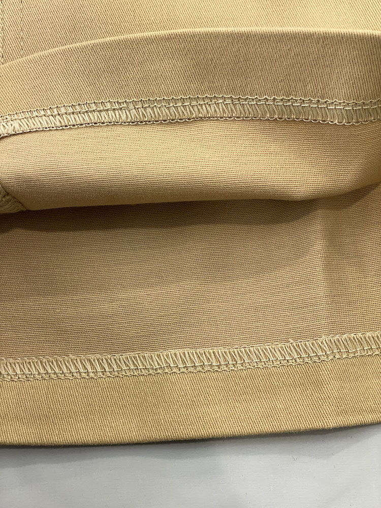 Коттоновая юбка-карго для девочки Mevis бежевая 4957-01 - фото