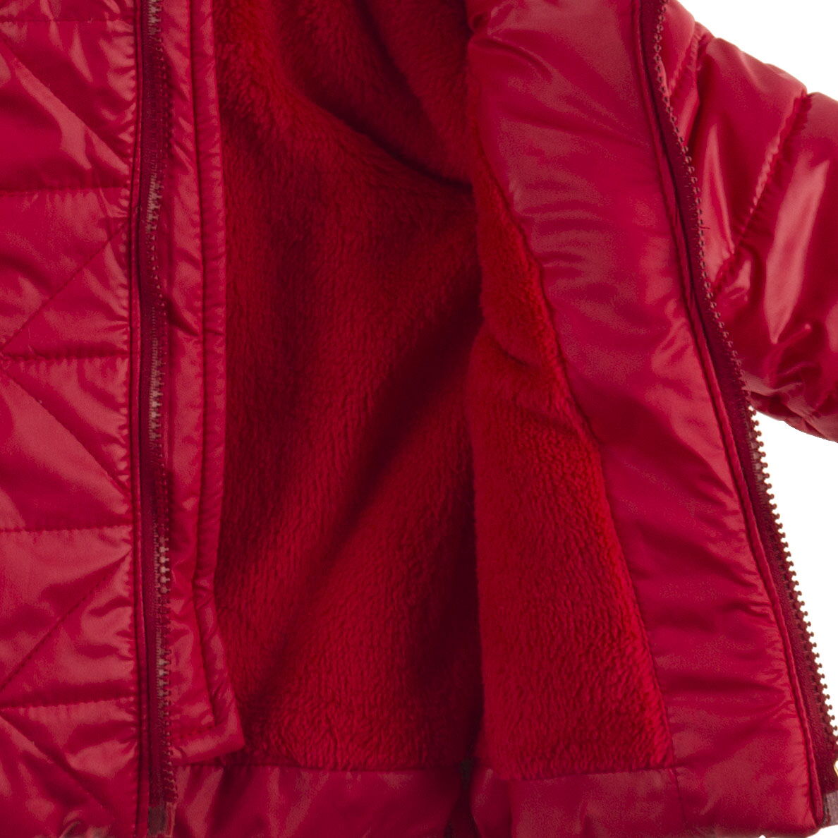 Куртка зимняя для девочки Одягайко красная 20266 - фото