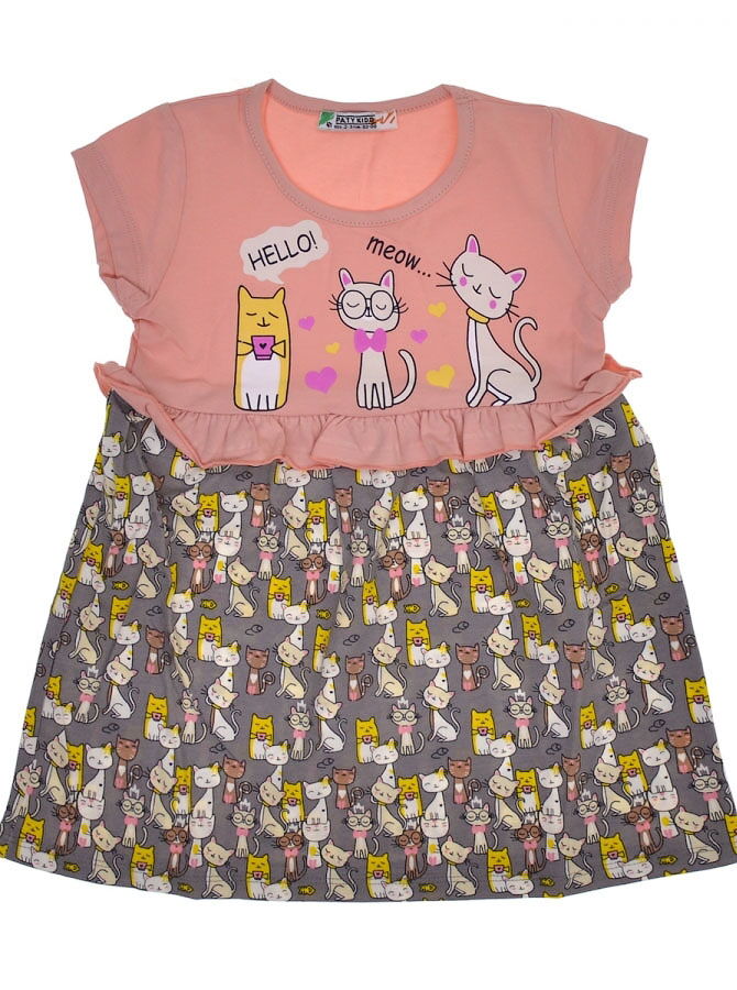Платье для девочки PATY KIDS Котики розовое 51328 - цена