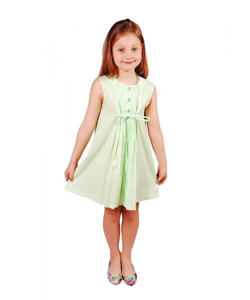 Платье-рубашка Kids Couture салатовое 61013717 - цена