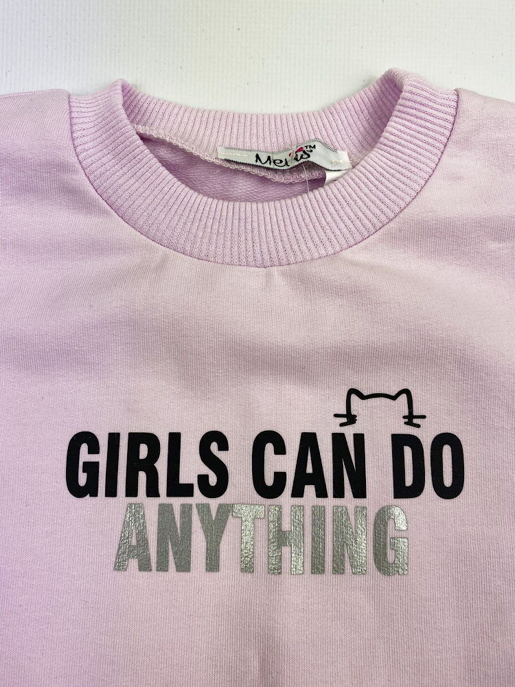 Спортивный костюм для девочки Mevis сиреневый 3724-02 - Киев