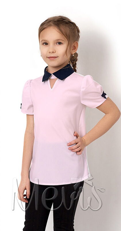Блузка для девочки Mevis розовая 2687-03 - цена