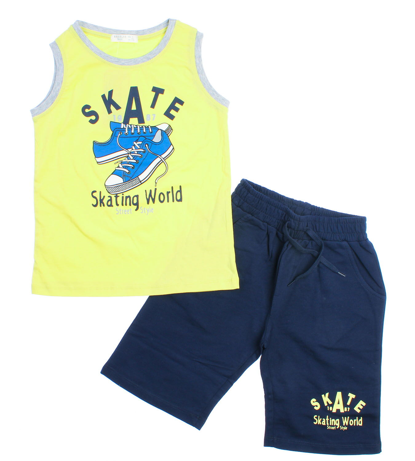 Комплект майка и шорты Breeze Skate салатовый 12430 - цена