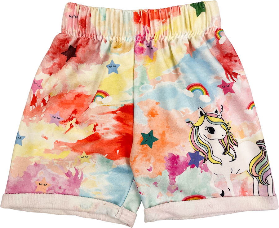 Футболка и шорты для девочки Единорог желтый 1527 - Киев