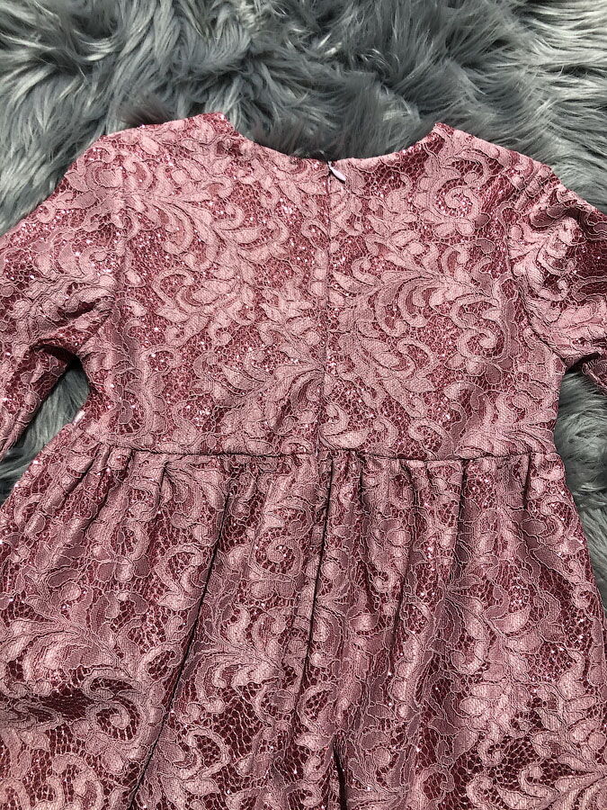 Нарядное платье для девочки Mevis розовое 3131-02 - размеры