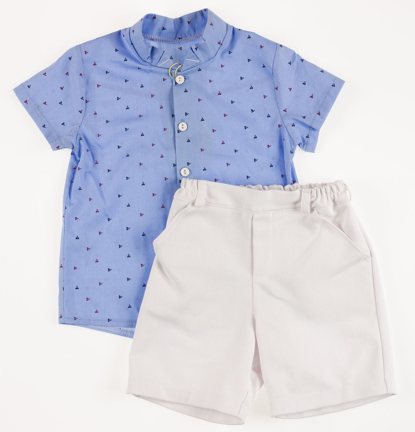 Комплект для мальчика (рубашка+шорты) Маленьке сонечко СТИВЕН голубой - цена