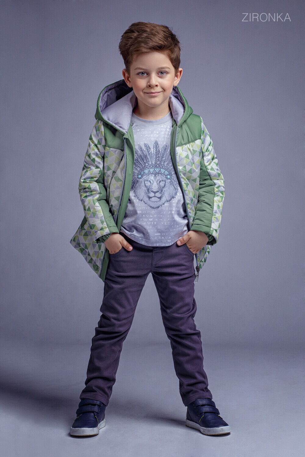 Куртка для мальчика Zironka зеленая 2101-2 - картинка