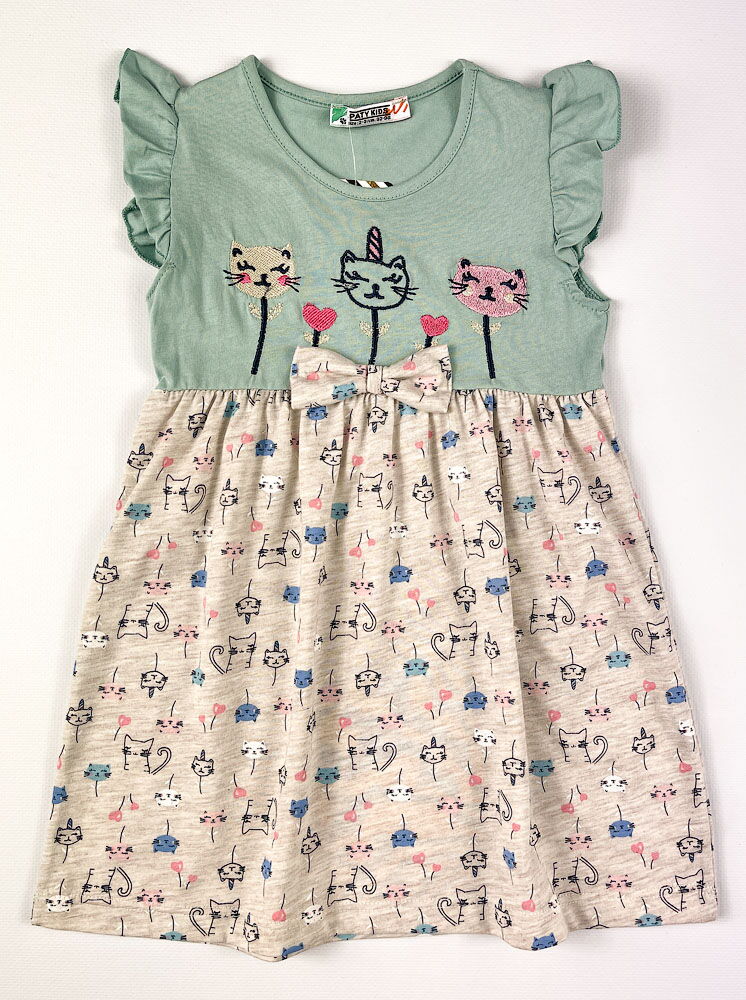 Платье для девочки PATY KIDS бирюзовое 51365 - цена