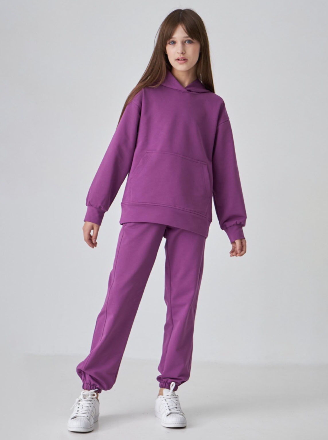 Спортивный костюм для девочки фиолетовый 1207 - цена