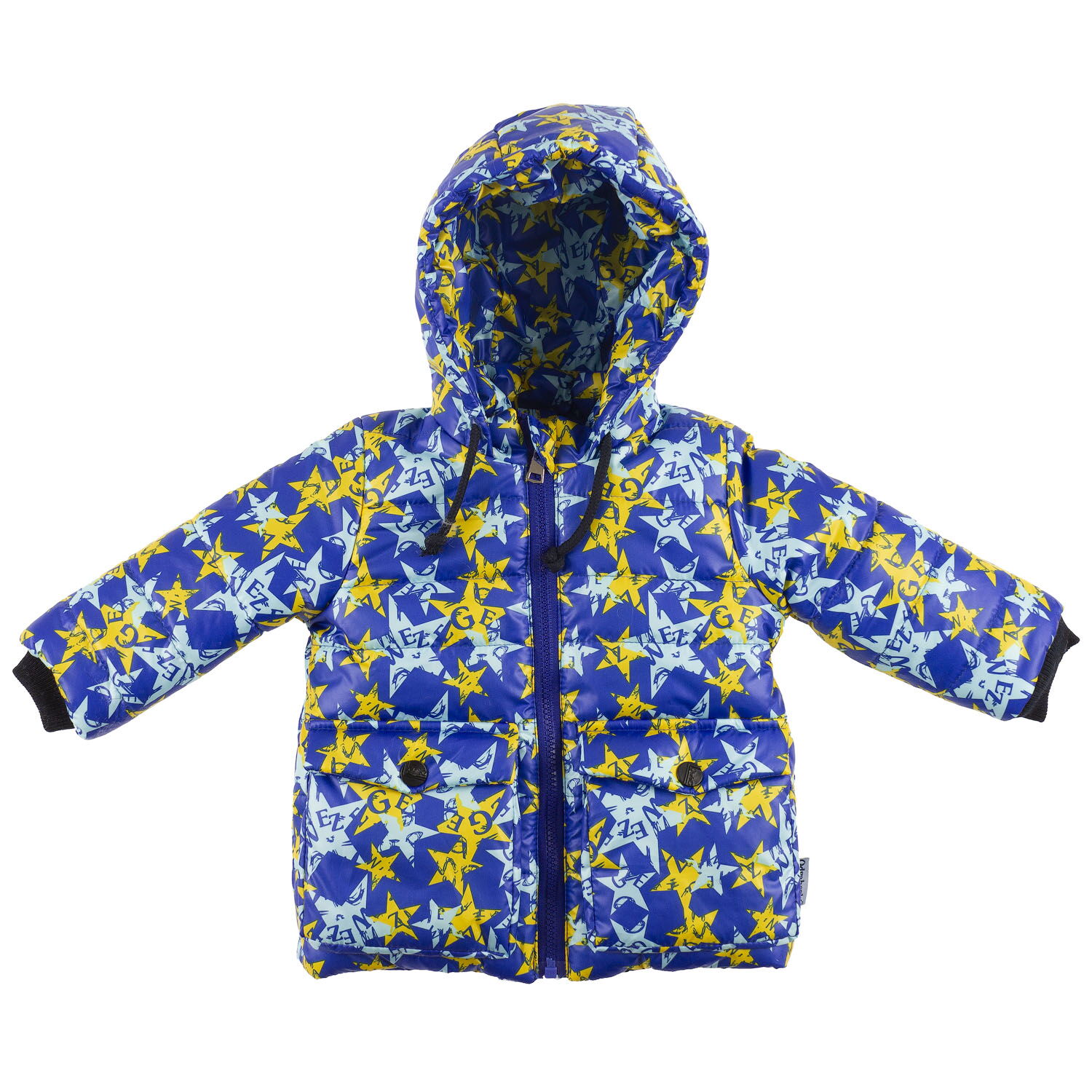 Куртка зимняя для мальчика Одягайко Звезды синий электрик 20250 - цена