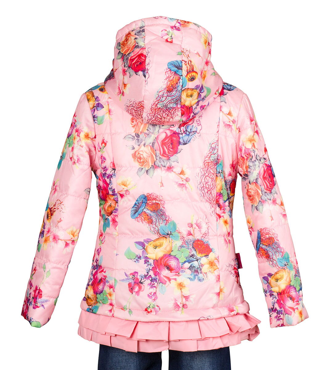 Куртка для девочки Одягайко розовая 2625 - размеры