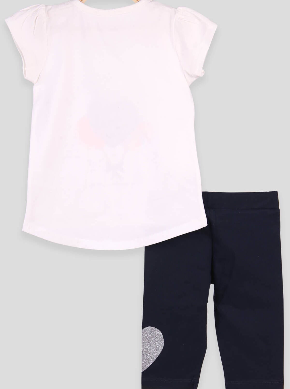 Комплект для девочки футболка и бриджи Breeze молочный 13389 - размеры