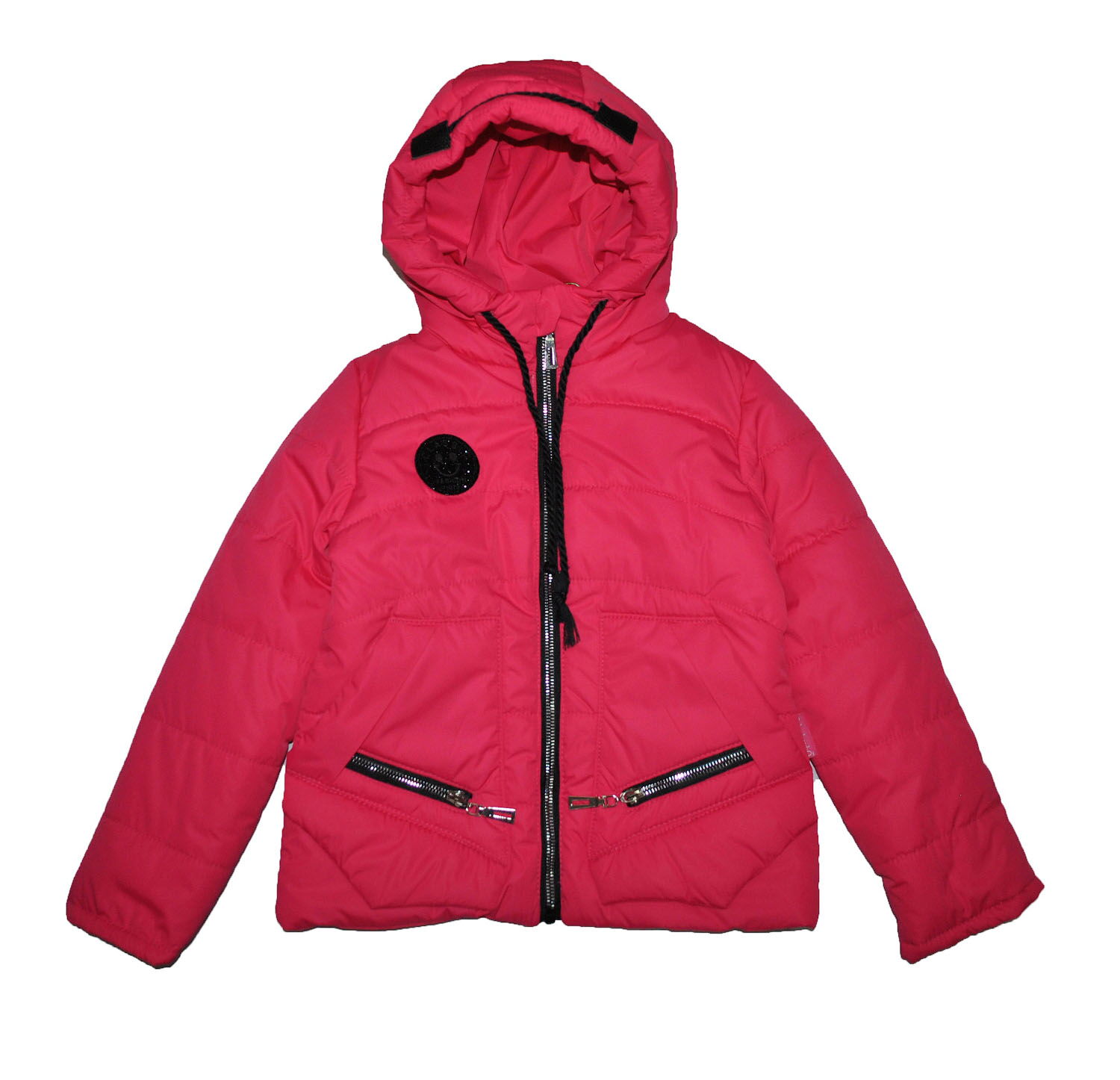 Куртка для девочки Одягайко малиновая 22227 - цена