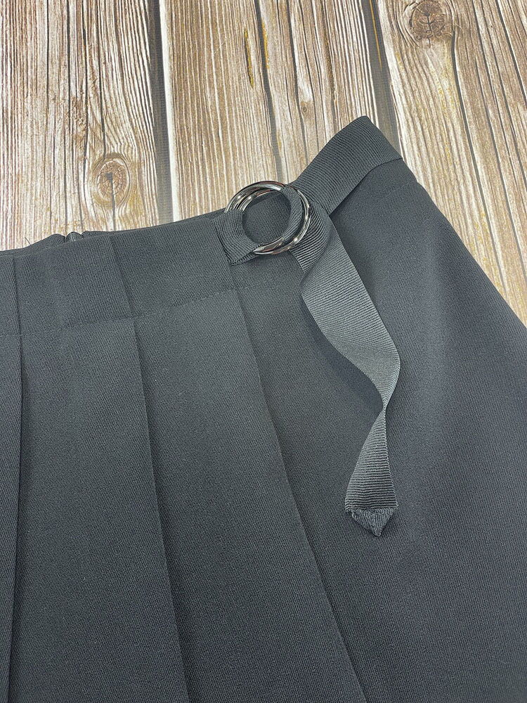 Школьная юбка в складку Mevis черная 3701-02 - размеры