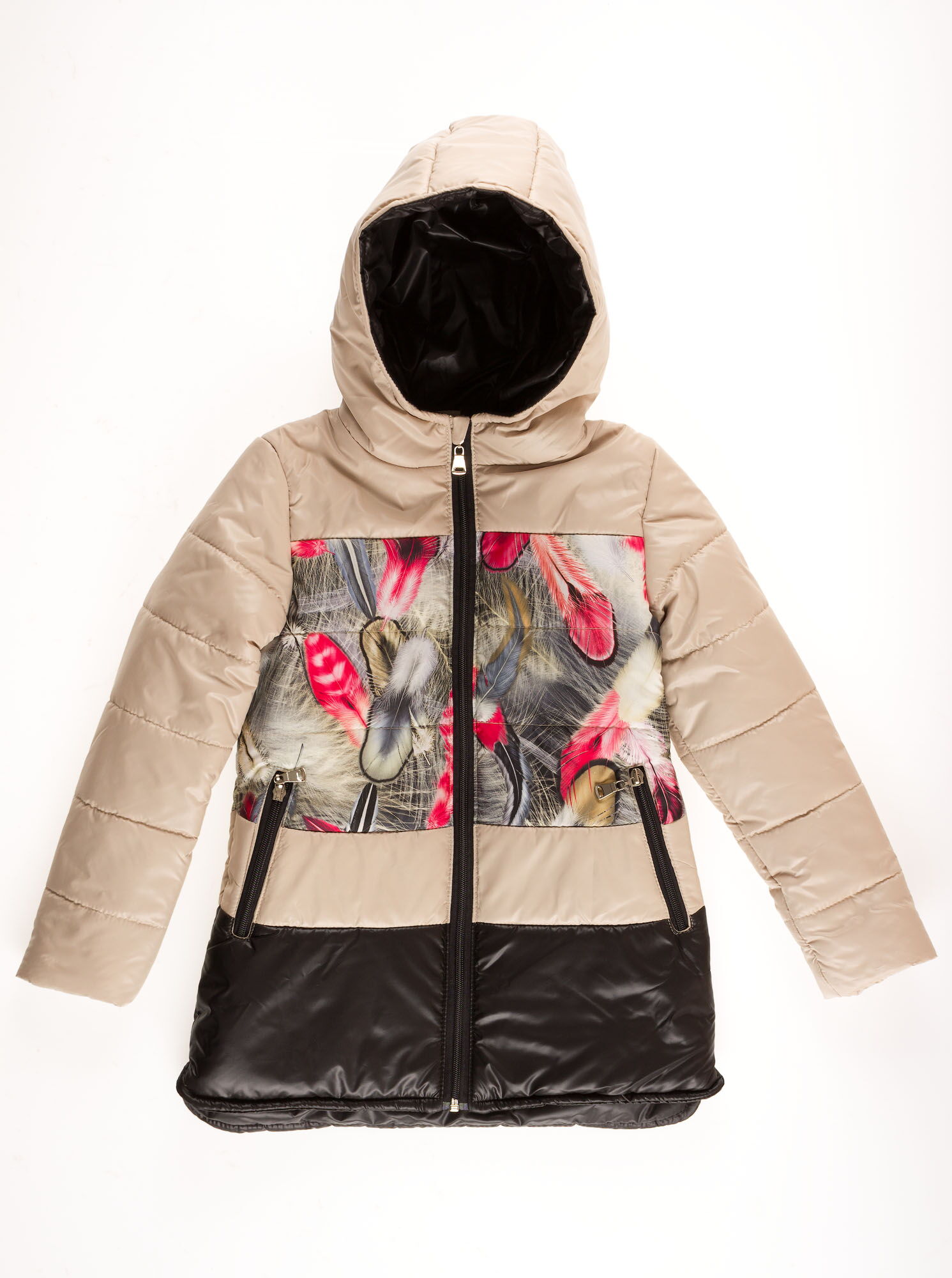 Куртка для девочки ОДЯГАЙКО бежевая 22077О - цена