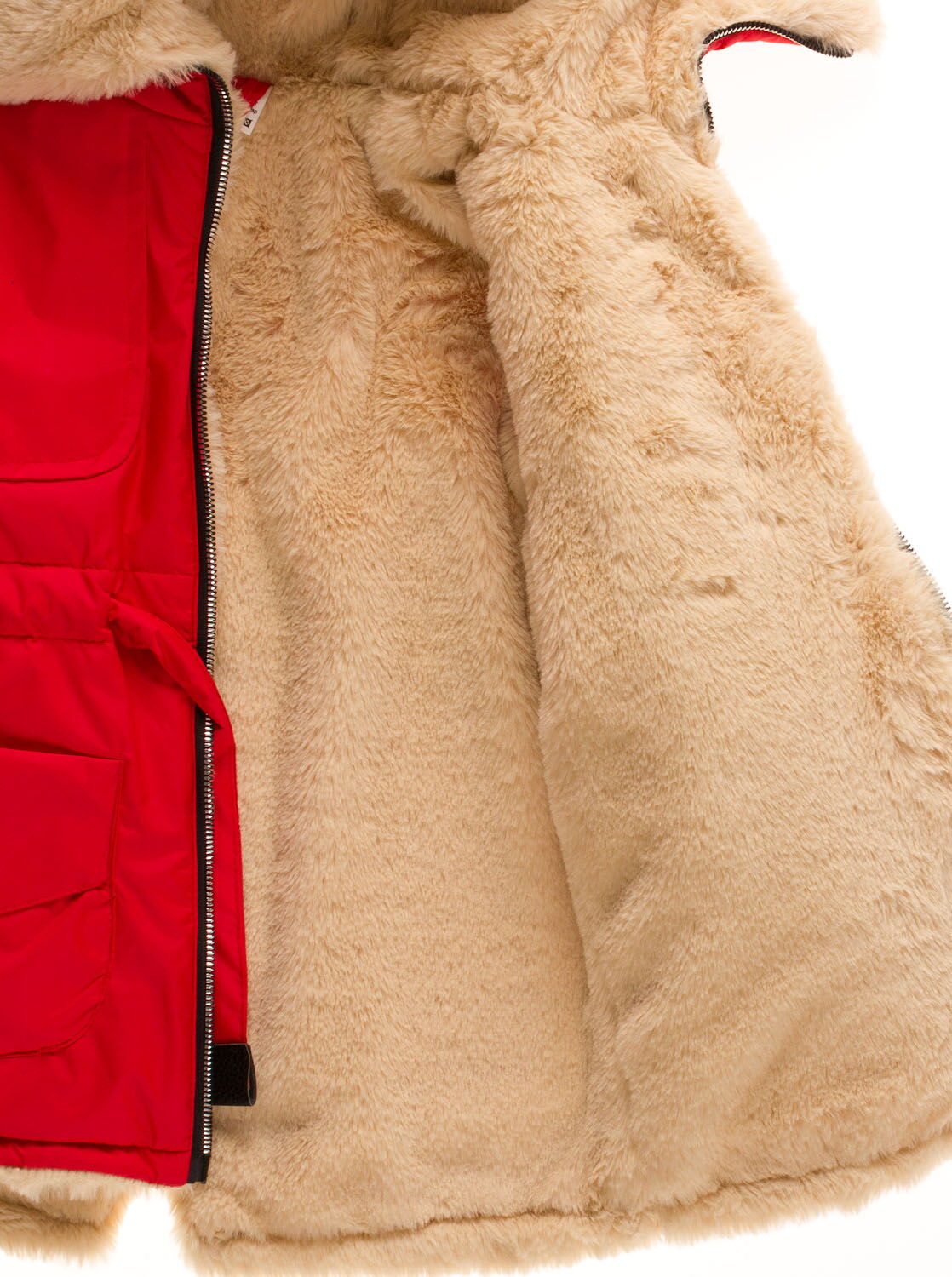 Куртка зимняя для девочки Одягайко красная 20025О - картинка