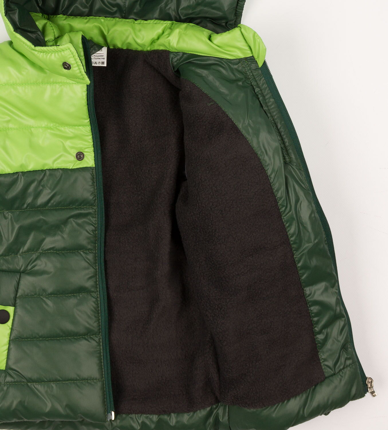 Куртка для мальчика Одягайко зеленая 2708 - размеры