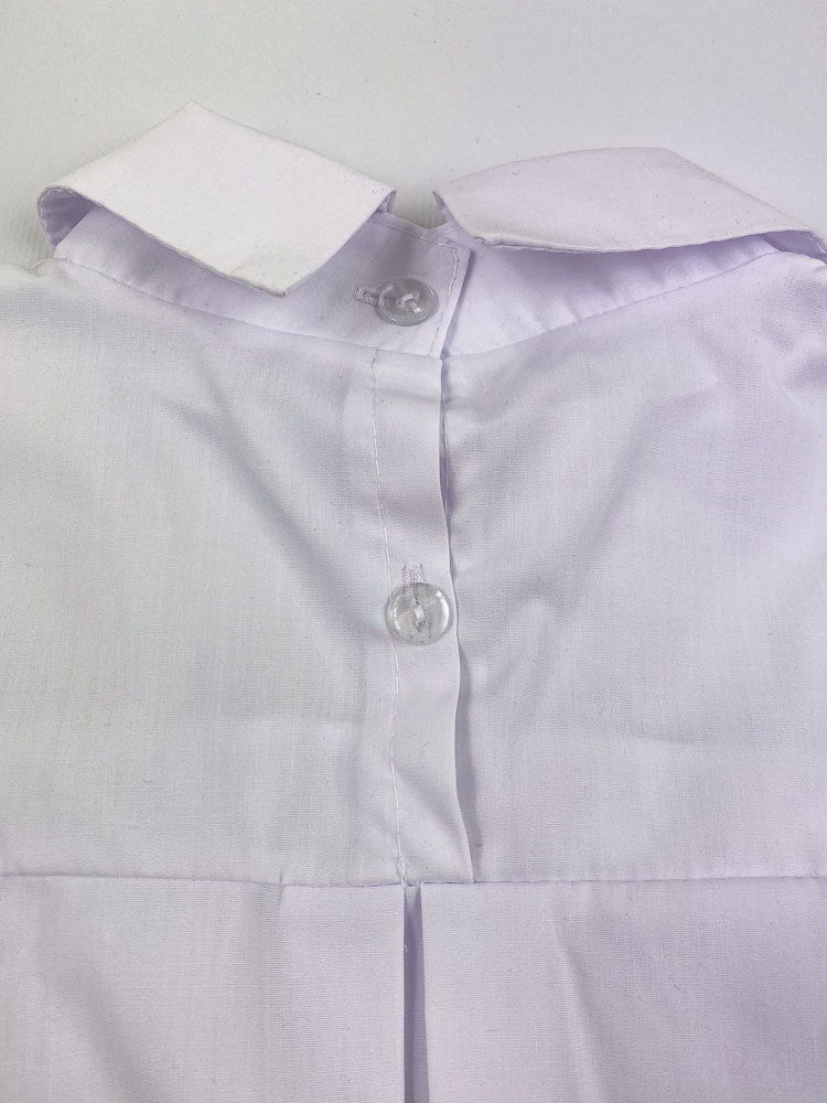 Нарядная школьная блузка для девочки белая 1308 - картинка