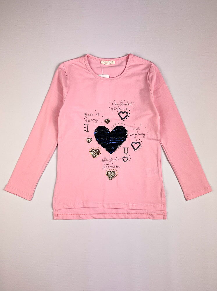 Комплект реглан и лосины для девочки Breeze розовый 12841 - картинка