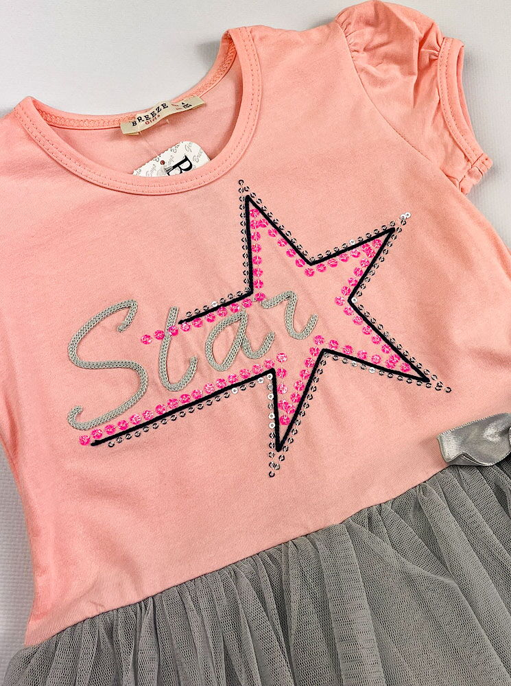 Платье для девочки Breeze Star персиковое 14116 - Киев