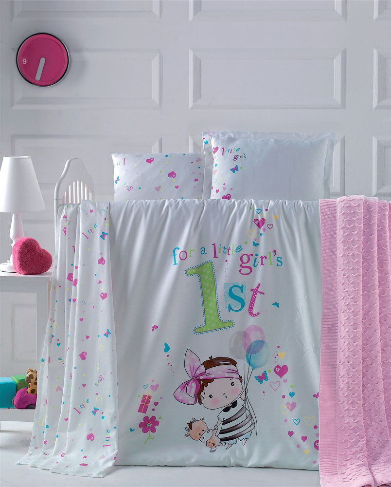 Комплект постельного белья в детскую кроватку LP BAMBINA розовый - цена
