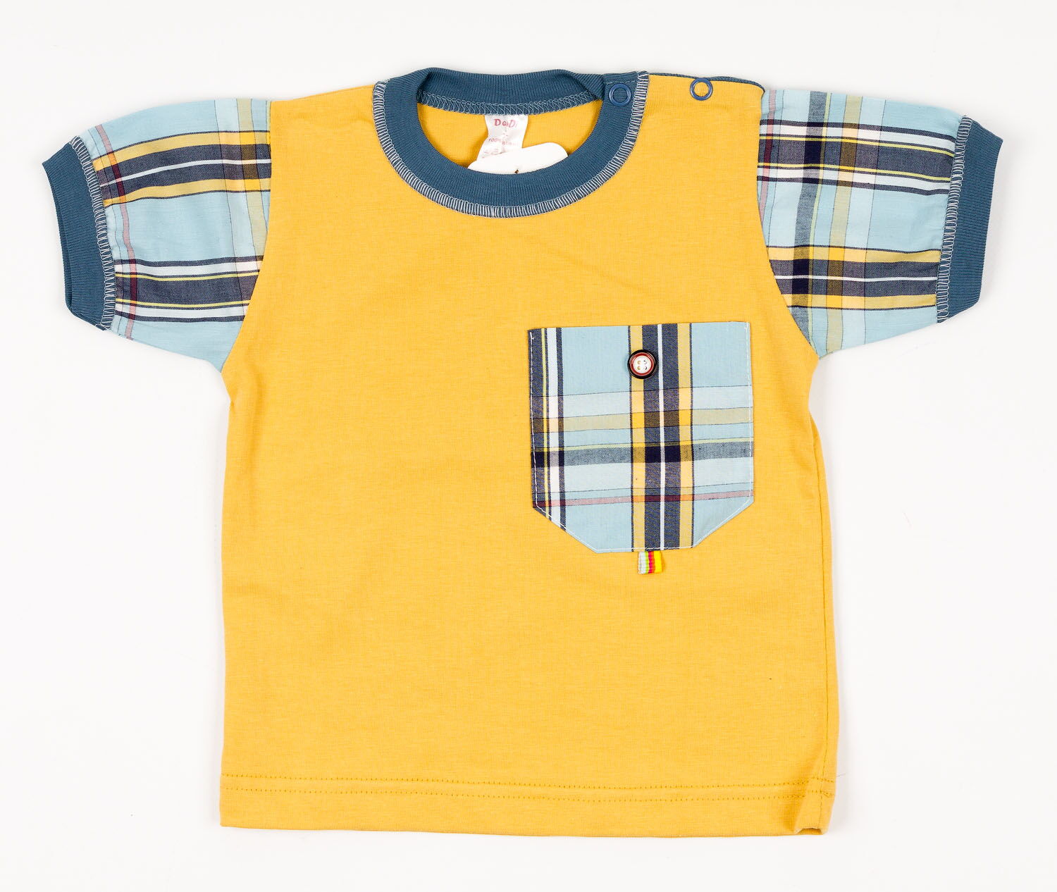 Комплект для мальчика (футболка+шорты) Денди горчичный 916 - купить