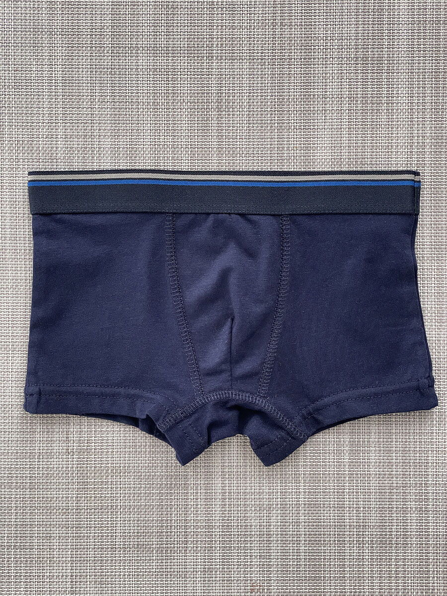 Трусы-боксеры для мальчика Фламинго темно-синие 318-417 - цена