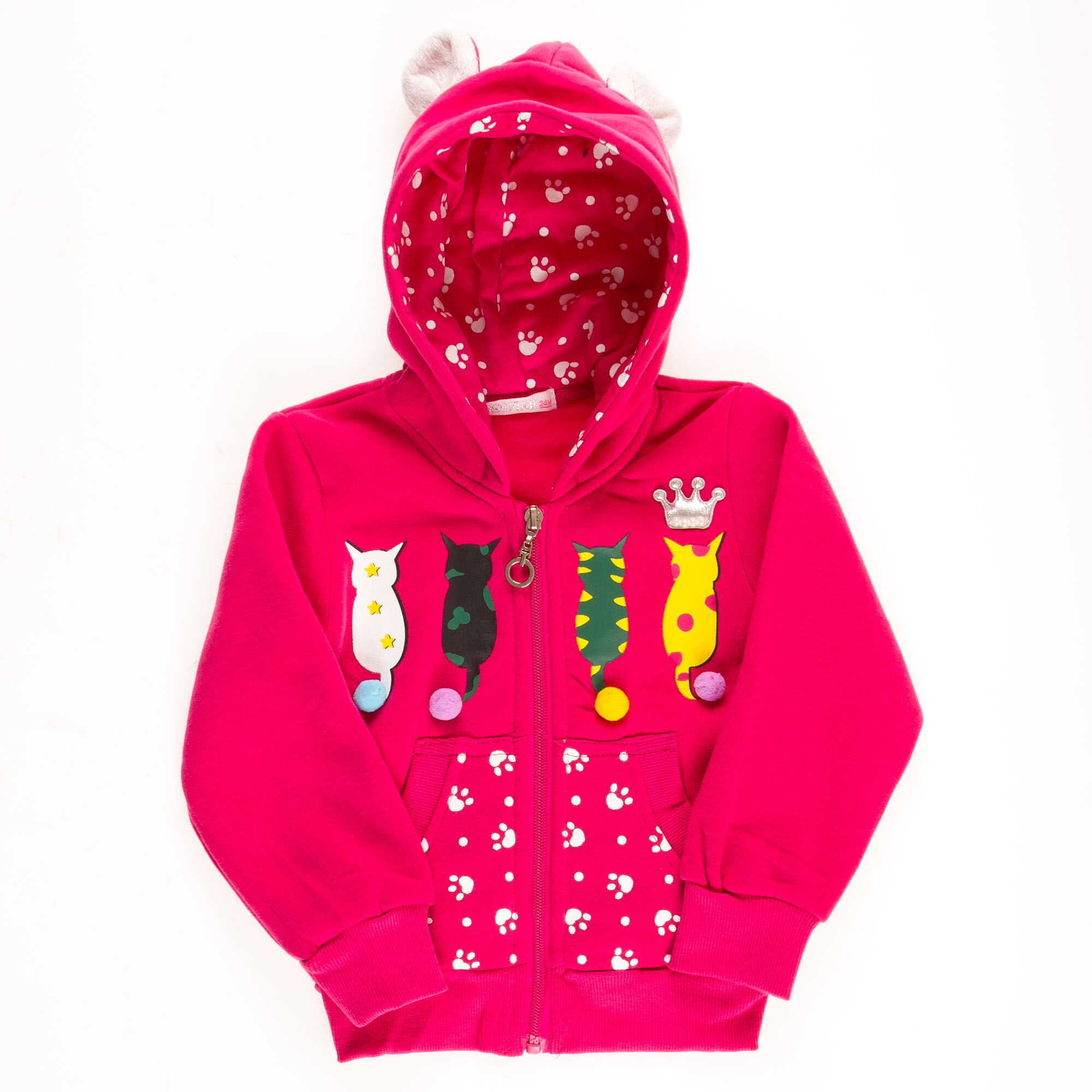 Утепленный спортивный костюм для девочки Венгрия малиновый 1141 - фотография