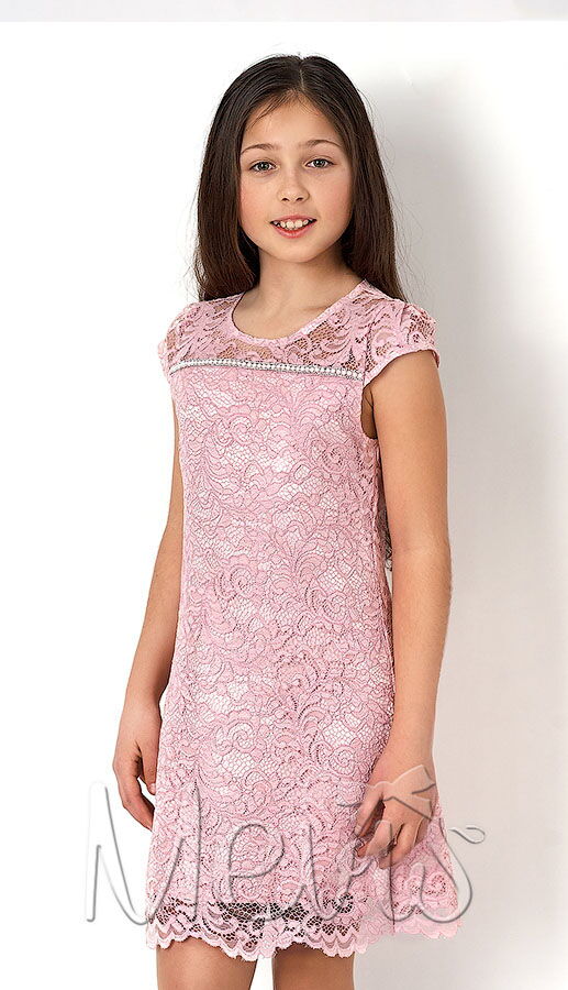 Нарядное платье для девочки Mevis розовое 2782-03 - цена