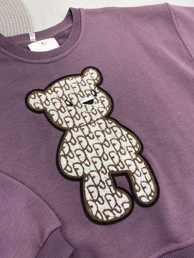 Свитшот для девочки Teddy фиолетовый сливовый 0905 - фотография