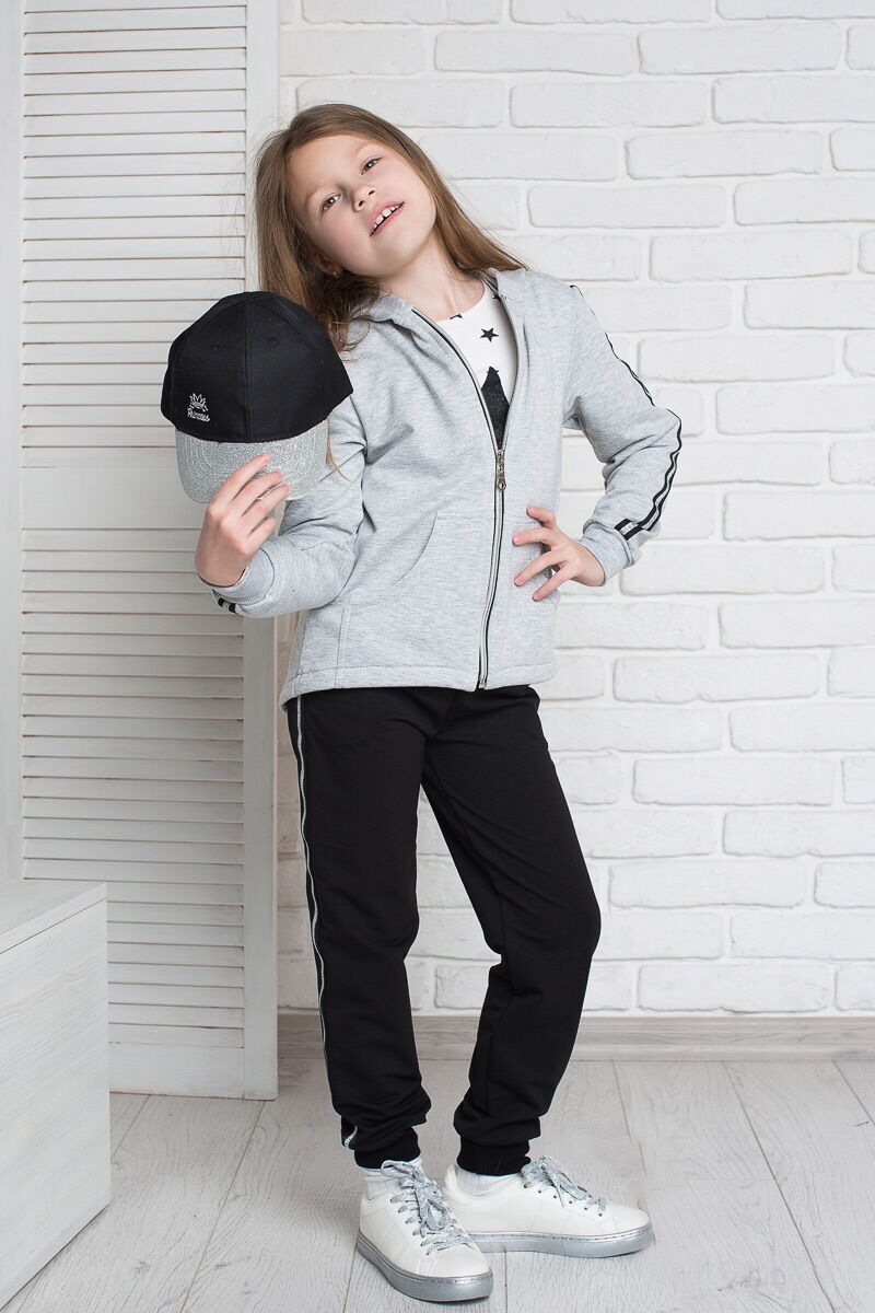 Спортивный костюм для девочки SIM серый 23 - размеры