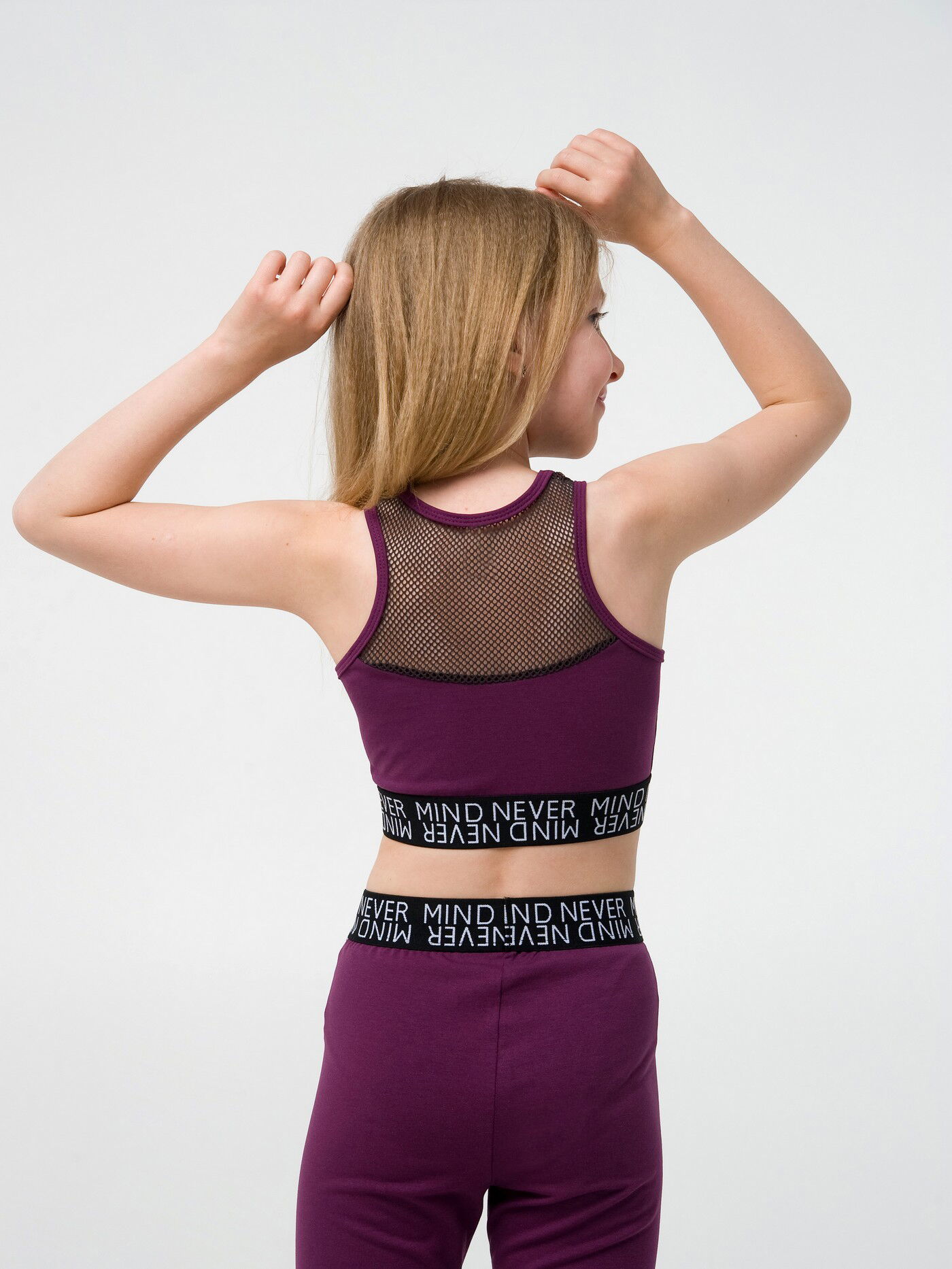 Спортивный топ для девочки SMIL бордовый 110662/110665/110670 - фото