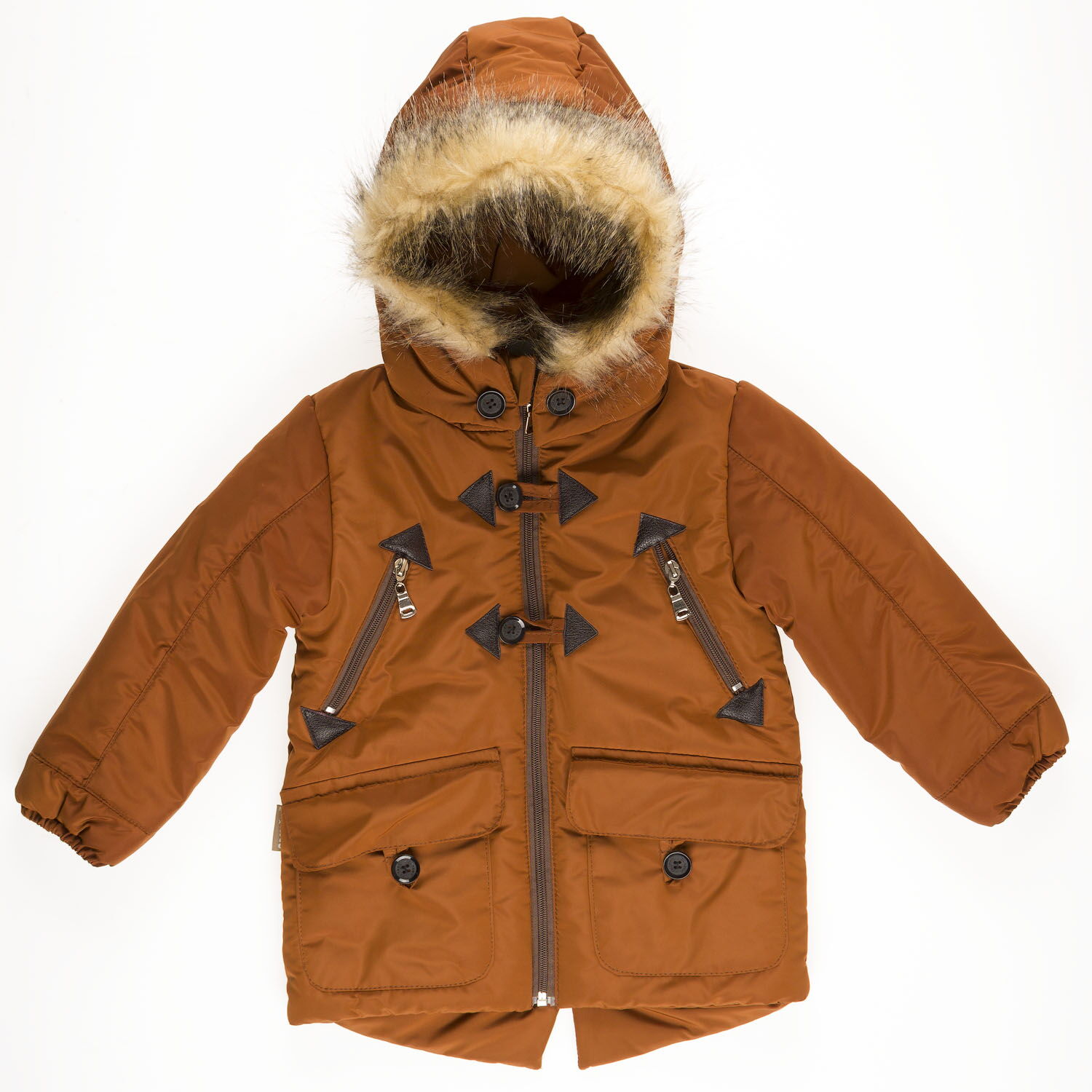 Куртка для мальчика ОДЯГАЙКО коричневая 22055 - цена