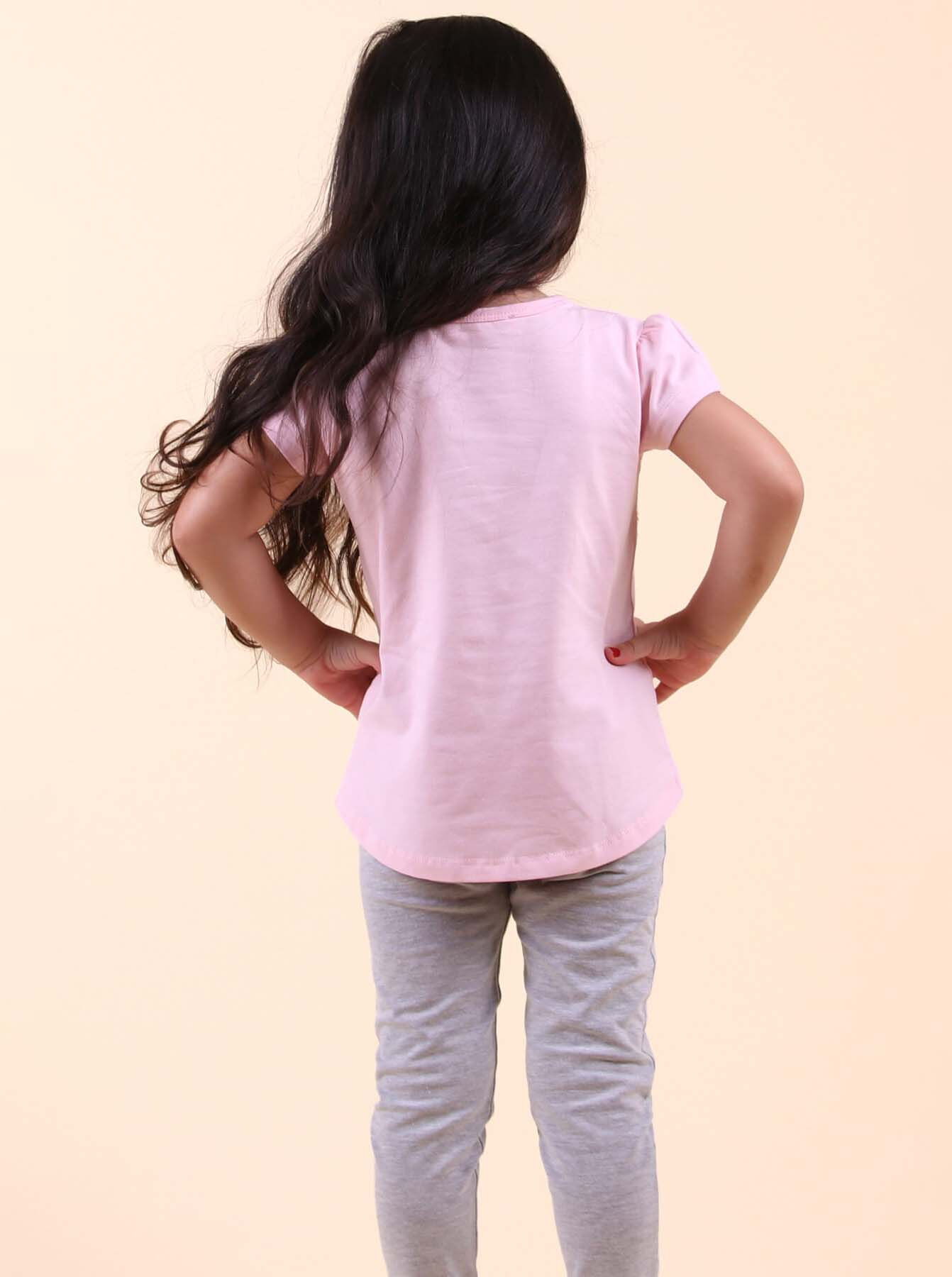 Комплект футболка и лосины Breeze Единорог розовый 13413 - фото