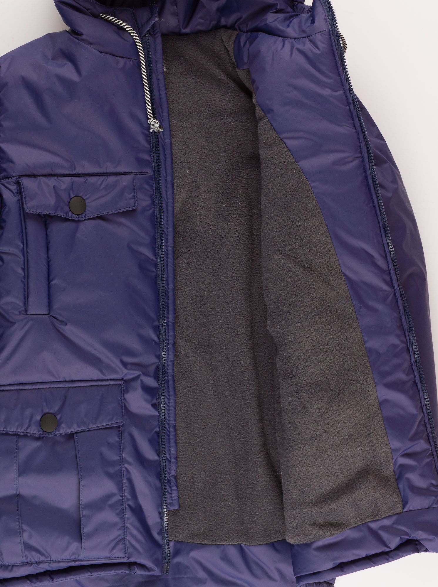 Куртка зимняя для мальчика Одягайко темно-синяя 20079 - размеры