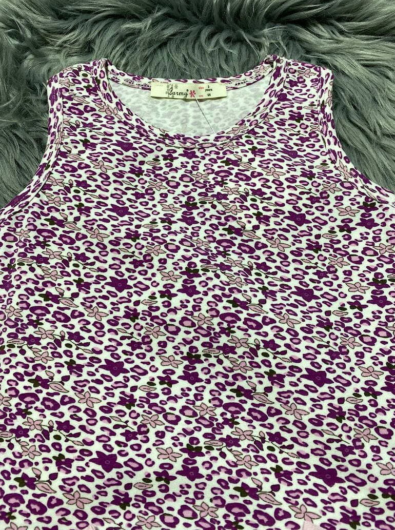 Сарафан для девочки Barmy Цветочки сиреневый 0424 - размеры