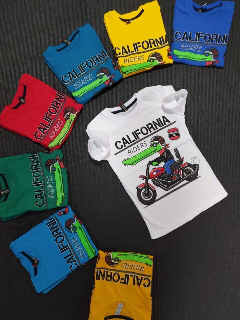 Футболка для мальчика California синяя 574 - фото