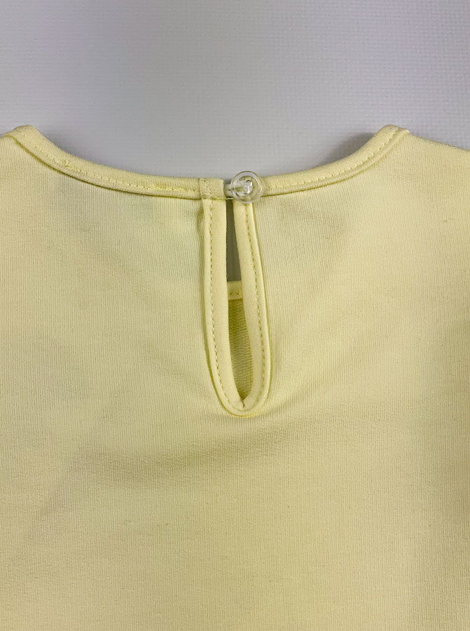 Трикотажное платье для девочки Mevis молочное 3738-02 - размеры