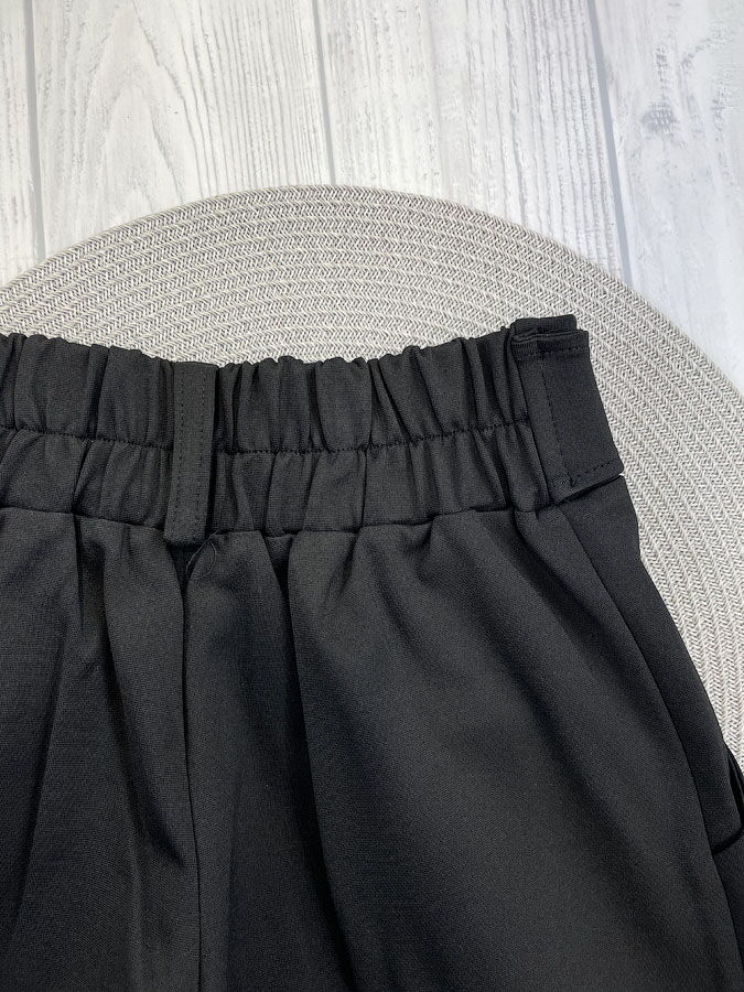 Брюки-палаццо для девочки трикотаж Valza черные 5107 - купить