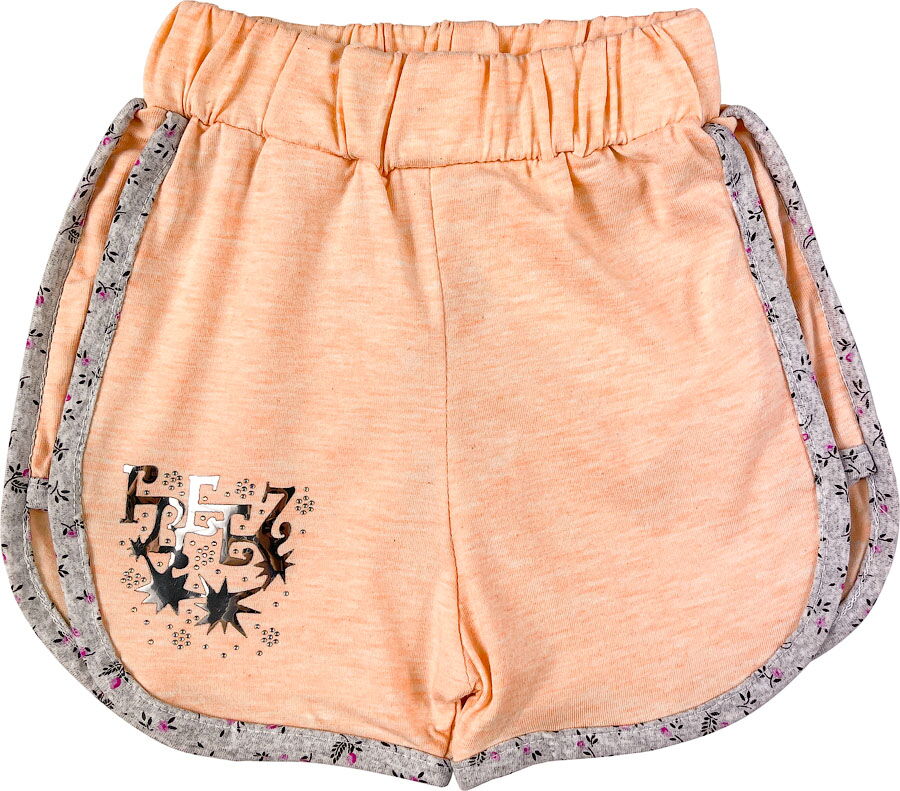 Летние шорты для девочки персиковые 019481 - цена