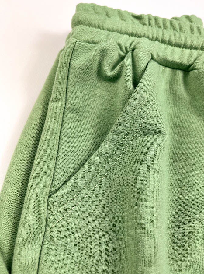 Спортивные штаны для девочки Kidzo зеленые 1608 - фото