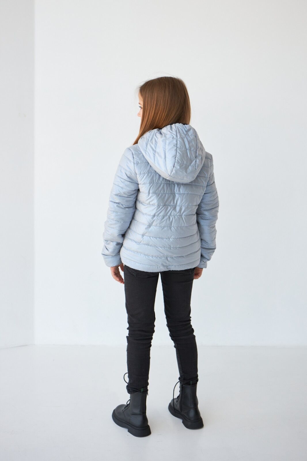 Демисезонная куртка для девочки Tair Kids серебро 776 - размеры