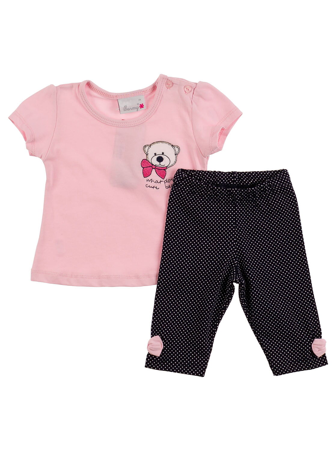 Комплект футболка и бриджи Barmy Мишка розовый 0041 - цена