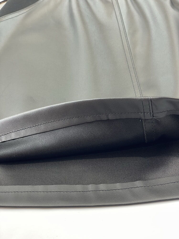 Юбка из экокожи для девочки Mevis черная 3225-02 - фотография