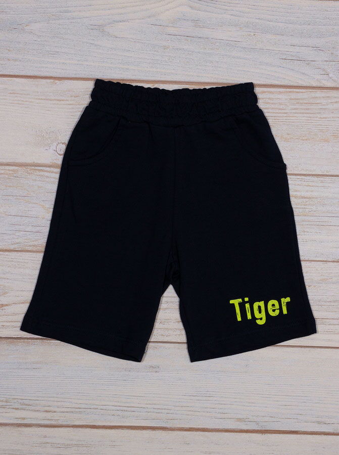Комплект футболка и шорты для мальчика Breeze Tiger салатовый 14379 - фотография