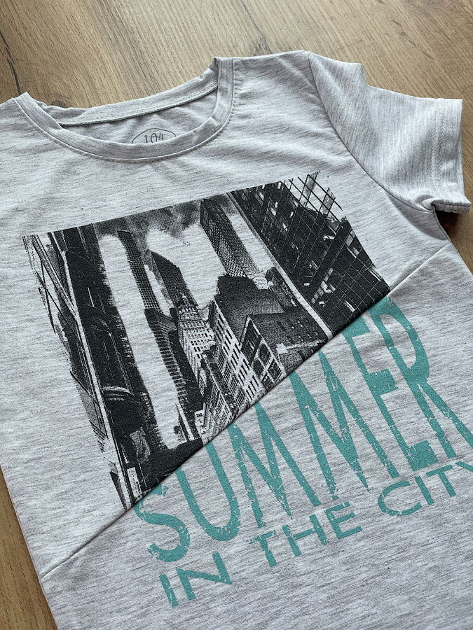 Комплект майка и футболка для мальчика Фламинго серый 983-416 - размеры