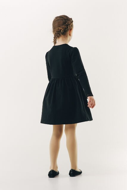 Платье школьное трикотажное SMIL черное 120218 - размеры