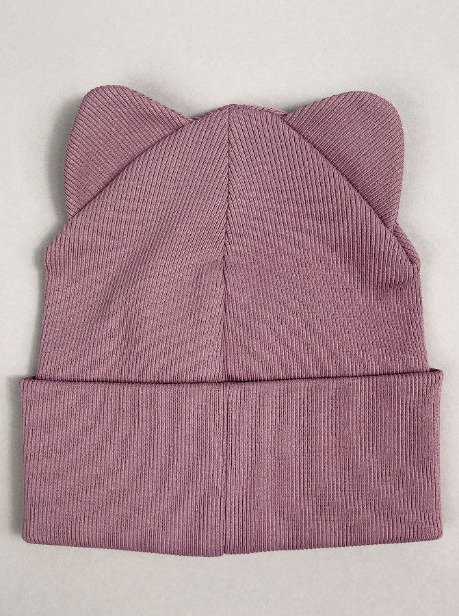 Комплект шапка и хомут для девочки Semejka Кейт темно-лиловый 9318 - размеры