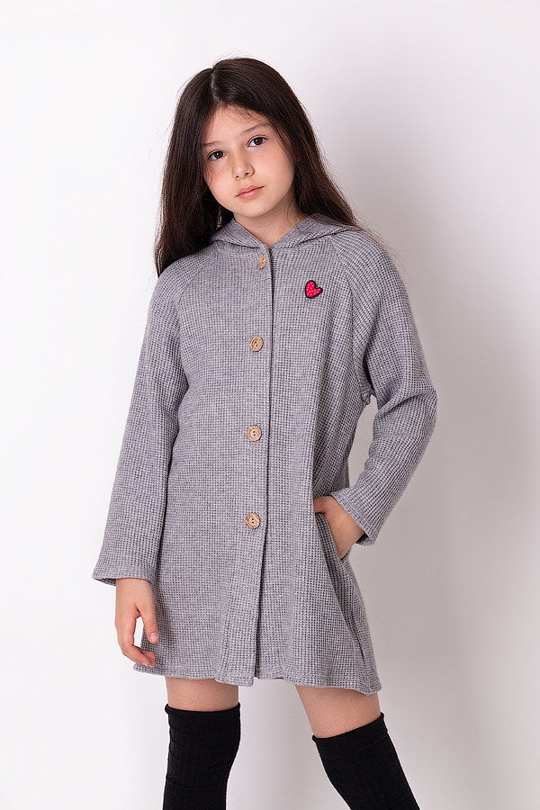 Кардиган для девочки Mevis серый 3441-02 - цена